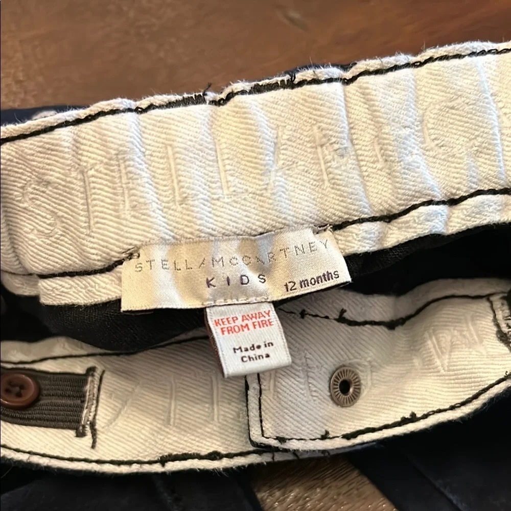 Stella McCartney Dark Navy Cotton Jeans with Stretch Toddler Size 12 Months - Picture 2 of 12